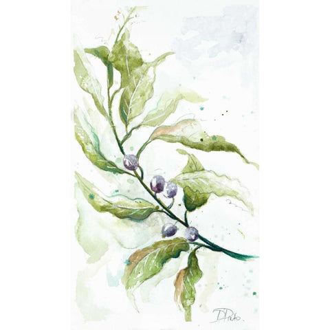 Branches To The Wind I Black Modern Wood Framed Art Print with Double Matting by Pinto, Patricia