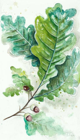 Branches To The Wind II White Modern Wood Framed Art Print with Double Matting by Pinto, Patricia