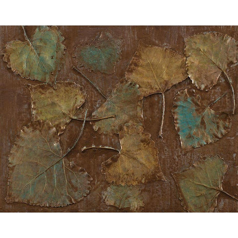 Abiquiu Leaves Black Modern Wood Framed Art Print by Loreth, Lanie