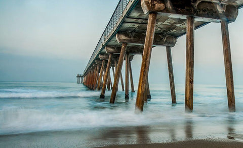 Pier Black Ornate Wood Framed Art Print with Double Matting by Bill Carson Photography
