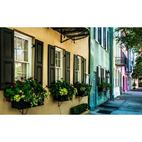 Charleston Black Modern Wood Framed Art Print by Bill Carson Photography