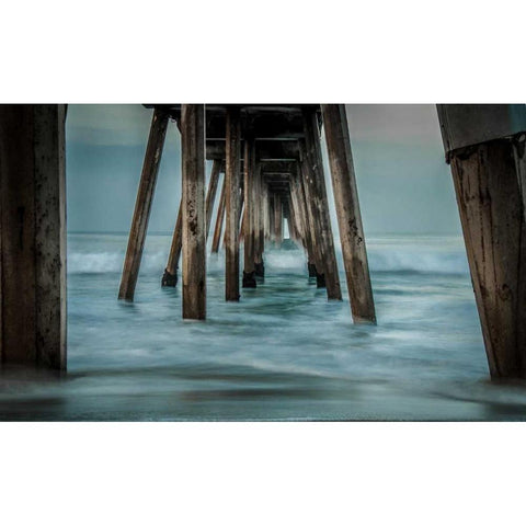 Surf Black Modern Wood Framed Art Print by Bill Carson Photography