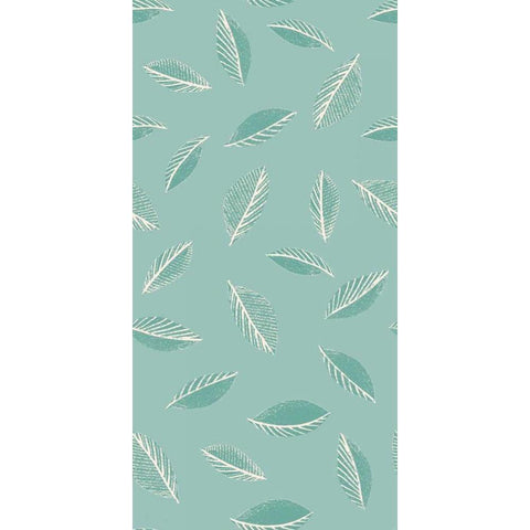 Leaf Toss Pattern Black Modern Wood Framed Art Print by Gardner, Sarah