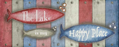 Lake Place I Black Ornate Wood Framed Art Print with Double Matting by Metz, Andi