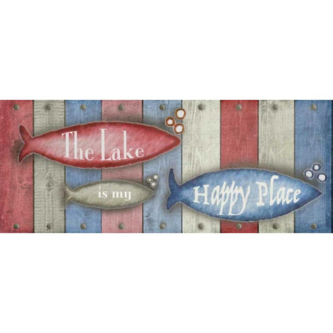 Lake Place I Black Modern Wood Framed Art Print by Metz, Andi