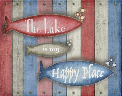 Lake Place Black Ornate Wood Framed Art Print with Double Matting by Metz, Andi