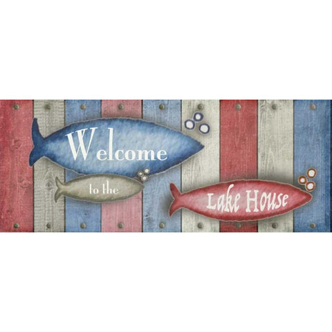 Lake Place II White Modern Wood Framed Art Print by Metz, Andi