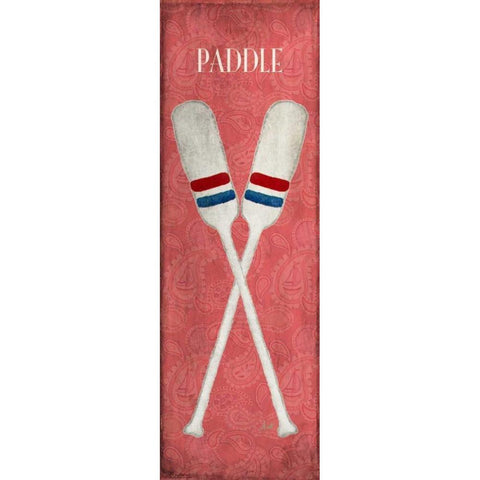 Oars and Anchors II White Modern Wood Framed Art Print by Metz, Andi
