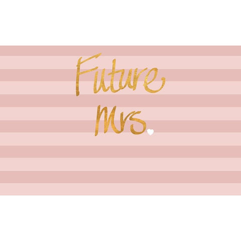 Future Mrs White Modern Wood Framed Art Print by SD Graphics Studio