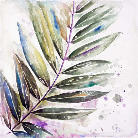 Colorful Jungle Inspiration I White Modern Wood Framed Art Print by Pinto, Patricia