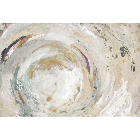 Nature Swirl White Modern Wood Framed Art Print by Loreth, Lanie