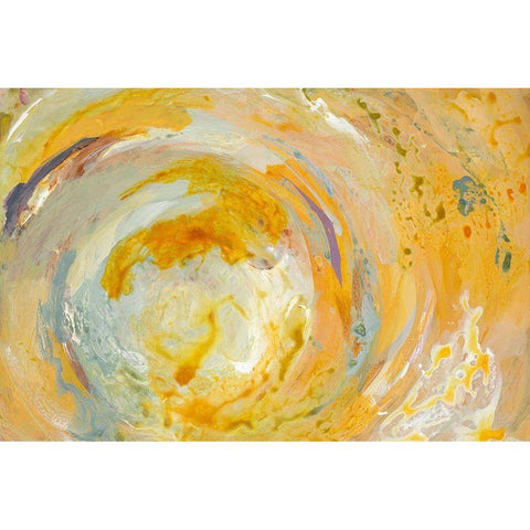 Swirl Oasis White Modern Wood Framed Art Print by Loreth, Lanie