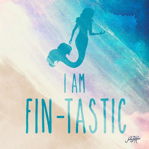 Fin-Tastic White Modern Wood Framed Art Print with Double Matting by DeRice, Julie