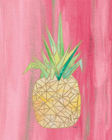 Bright Origami II White Modern Wood Framed Art Print with Double Matting by James, Nola