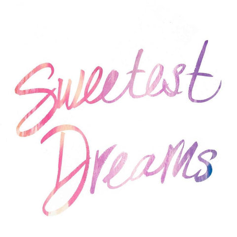 Sweetest Dreams White Modern Wood Framed Art Print by James, Nola