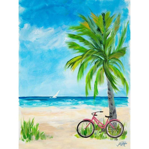 Ride To Paradise Black Modern Wood Framed Art Print with Double Matting by DeRice, Julie