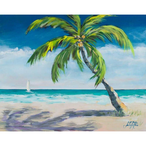 Ocean Breeze I Gold Ornate Wood Framed Art Print with Double Matting by DeRice, Julie