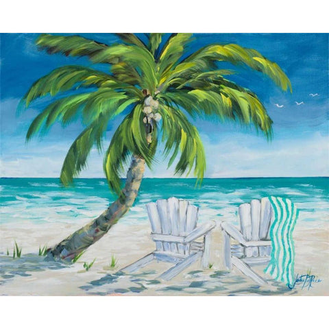 Ocean Breeze II Gold Ornate Wood Framed Art Print with Double Matting by DeRice, Julie
