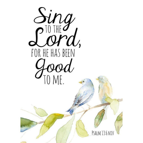 Sing To The Lord White Modern Wood Framed Art Print by Loreth, Lanie