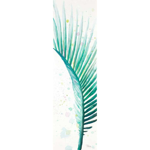 Wet Palm I White Modern Wood Framed Art Print by Pinto, Patricia