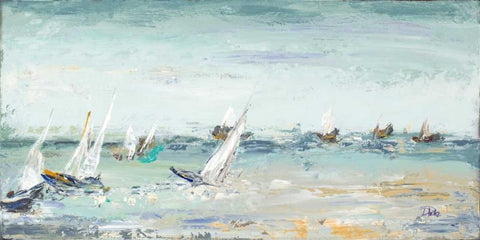 Classic Water Adventure White Modern Wood Framed Art Print with Double Matting by Pinto, Patricia