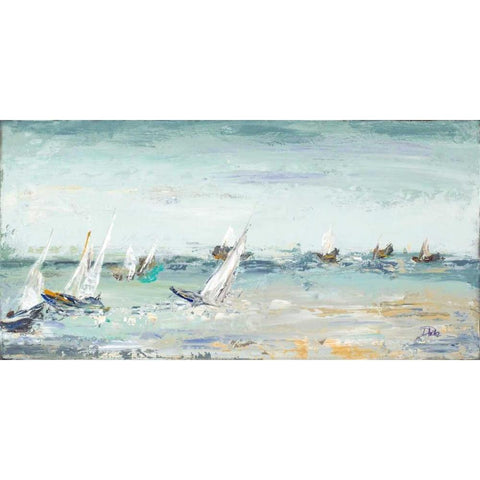 Classic Water Adventure Gold Ornate Wood Framed Art Print with Double Matting by Pinto, Patricia