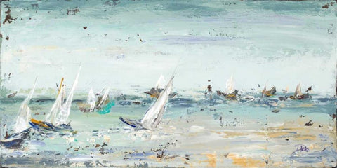 Water Adventure Black Ornate Wood Framed Art Print with Double Matting by Pinto, Patricia