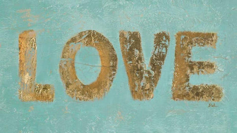 Love White Modern Wood Framed Art Print with Double Matting by Pinto, Patricia