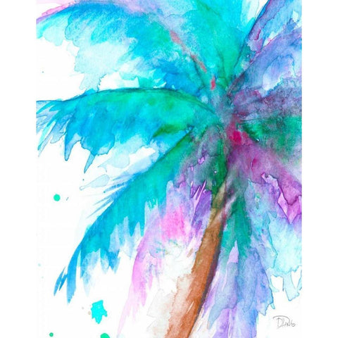 Colorful Tropics I Black Modern Wood Framed Art Print with Double Matting by Pinto, Patricia