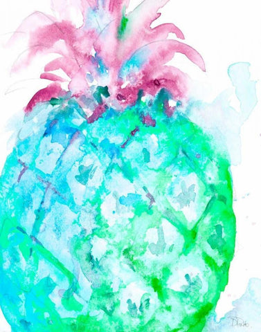 Colorful Tropics II Black Ornate Wood Framed Art Print with Double Matting by Pinto, Patricia