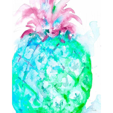 Colorful Tropics II Black Modern Wood Framed Art Print by Pinto, Patricia