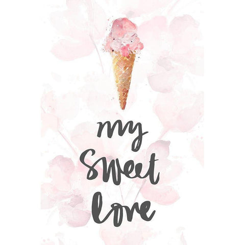 My Sweet Love White Modern Wood Framed Art Print by Loreth, Lanie