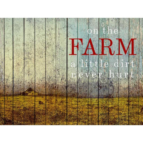 On the Farm II White Modern Wood Framed Art Print by Mabat, Ynon
