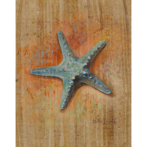 Starfish I Gold Ornate Wood Framed Art Print with Double Matting by Loreth, Lanie