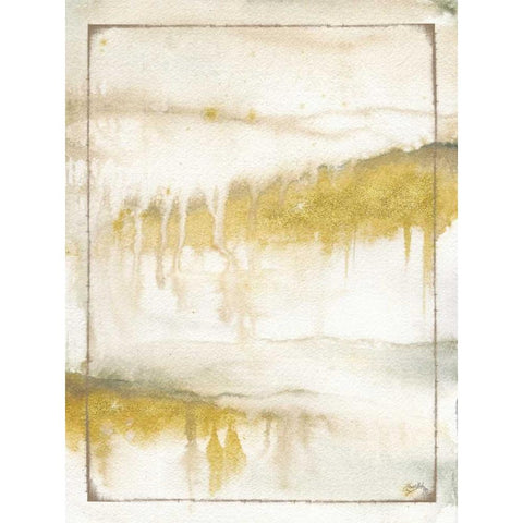 Fog Abstract II Gold Ornate Wood Framed Art Print with Double Matting by Medley, Elizabeth