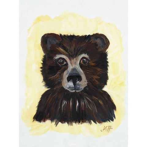 Bear Bear Black Modern Wood Framed Art Print with Double Matting by DeRice, Julie