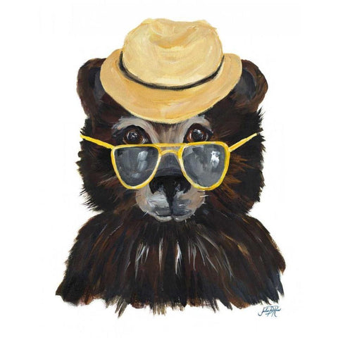Proper Animals I Black Modern Wood Framed Art Print by DeRice, Julie