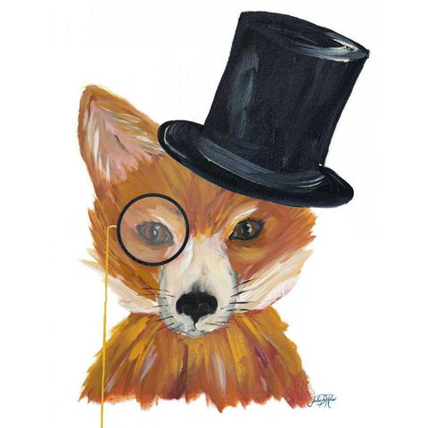 Proper Animals III Gold Ornate Wood Framed Art Print with Double Matting by DeRice, Julie