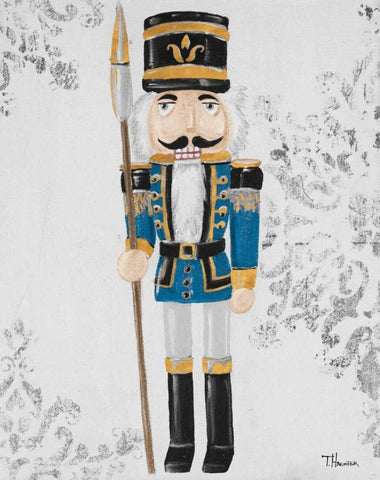 Elegant Nutcracker I White Modern Wood Framed Art Print with Double Matting by Hakimipour, Tiffany