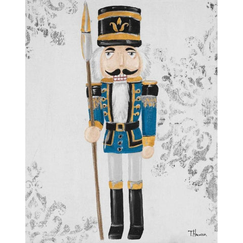 Elegant Nutcracker I White Modern Wood Framed Art Print by Hakimipour, Tiffany