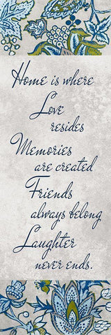 European Floral Inspiration I White Modern Wood Framed Art Print with Double Matting by Loreth, Lanie