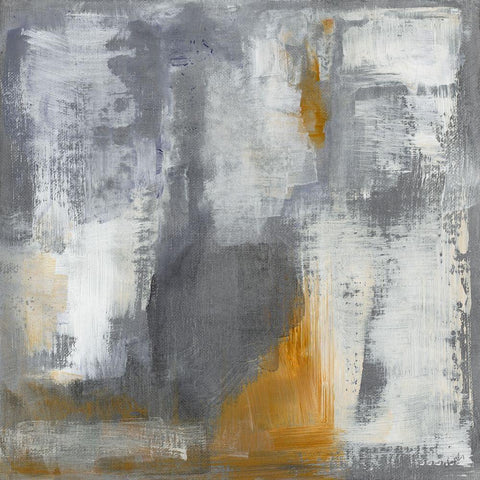 Sienna Scenario II White Modern Wood Framed Art Print with Double Matting by Loreth, Lanie