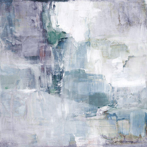 Blue Scenario III White Modern Wood Framed Art Print by Loreth, Lanie