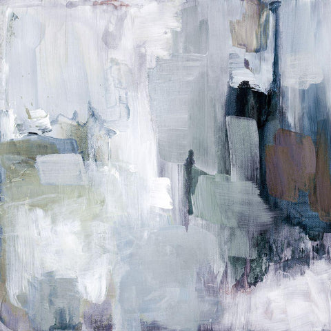 Blue Scenario IV White Modern Wood Framed Art Print by Loreth, Lanie