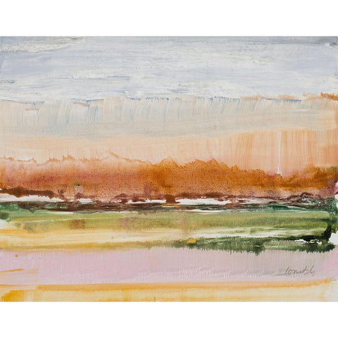 Desert Grasslands White Modern Wood Framed Art Print by Loreth, Lanie