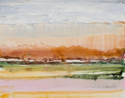 Desert Grasslands White Modern Wood Framed Art Print with Double Matting by Loreth, Lanie