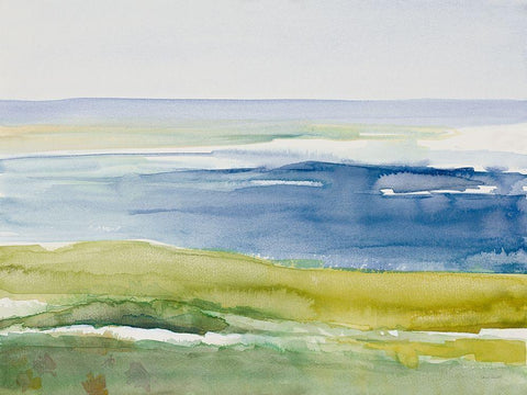 Cape Cod Beach Black Ornate Wood Framed Art Print with Double Matting by Loreth, Lanie