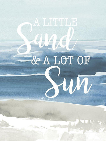 Little Sand Lot of Sun Black Ornate Wood Framed Art Print with Double Matting by Loreth, Lanie