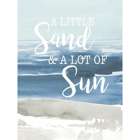 Little Sand Lot of Sun Black Modern Wood Framed Art Print with Double Matting by Loreth, Lanie