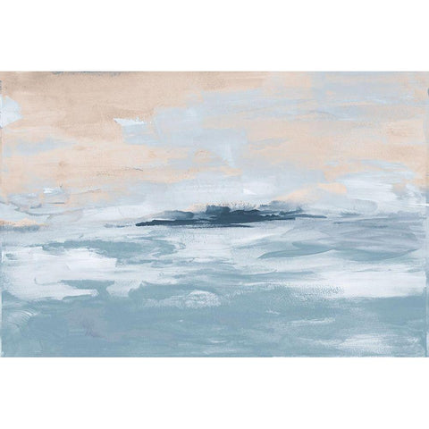 Muted Modern Serenity White Modern Wood Framed Art Print by Loreth, Lanie